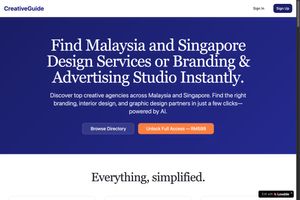 Creative Agency Directory screenshot