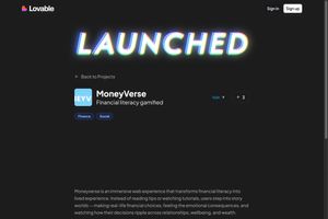 Moneyverse screenshot