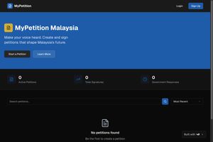 E-Petition Malaysia screenshot